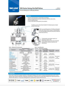 dk lok v83 ball valve catalog cover